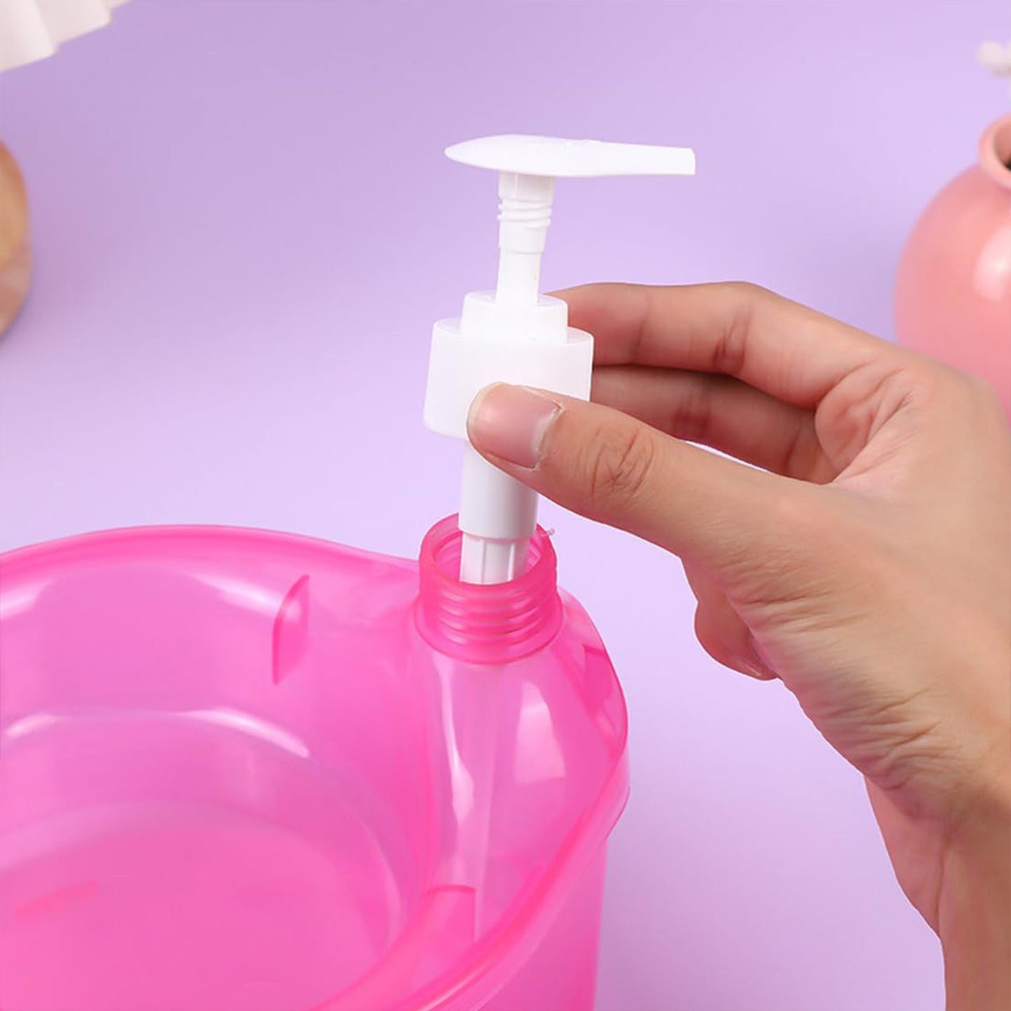 Double Layer Liquid soap Dispenser with Pump and Sponge