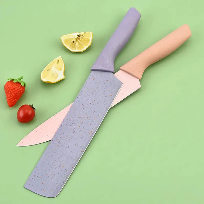 Professional Colorful Kitchen Knives Set (6 Pcs Set)