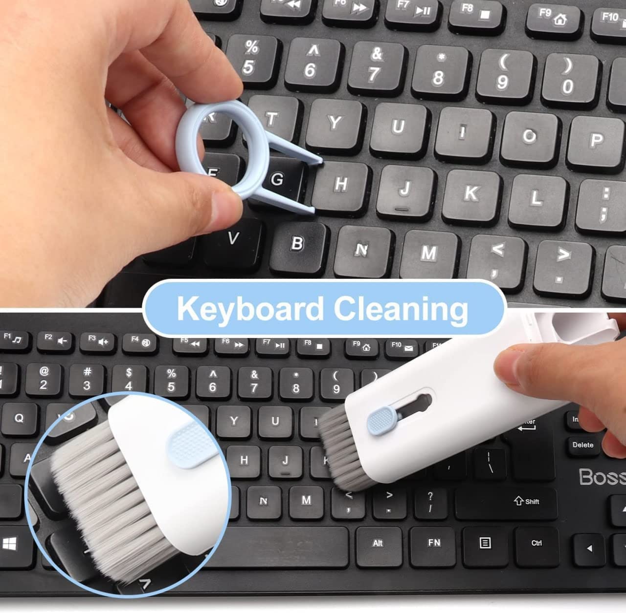 THOE™ 7 in 1 Electronic Cleaner kit 2.0 for Monitor Keyboard, Air pods, Screen Dust with liquid spray