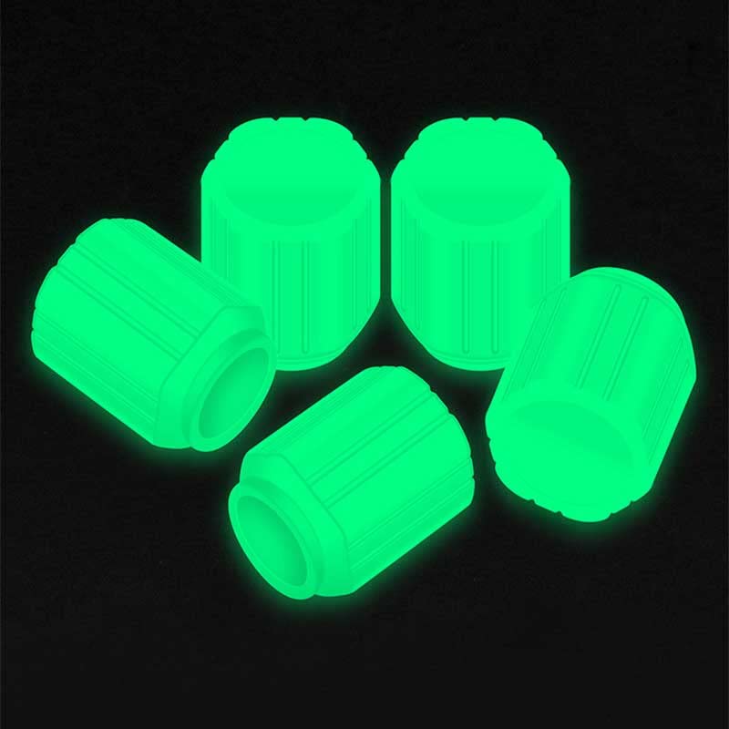 Luminous Glow Car/bike/cycle Tire Valve Cap (Pack of 4)