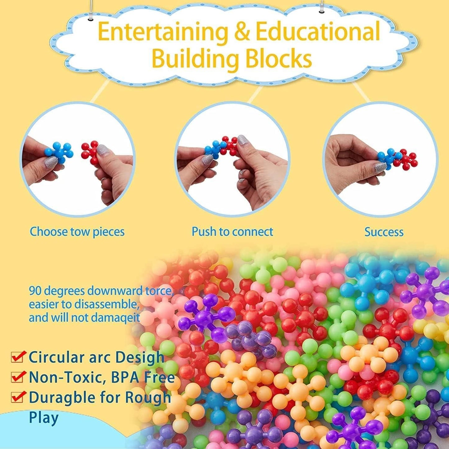 Building Blocks Kids Educational Building Toys (100 pieces)