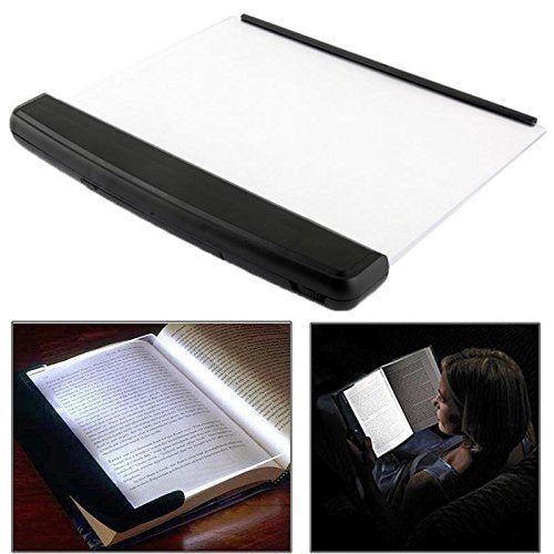 Portable Eye Protect Flat Plate Transparent Night Book Reading LED Light Lamp