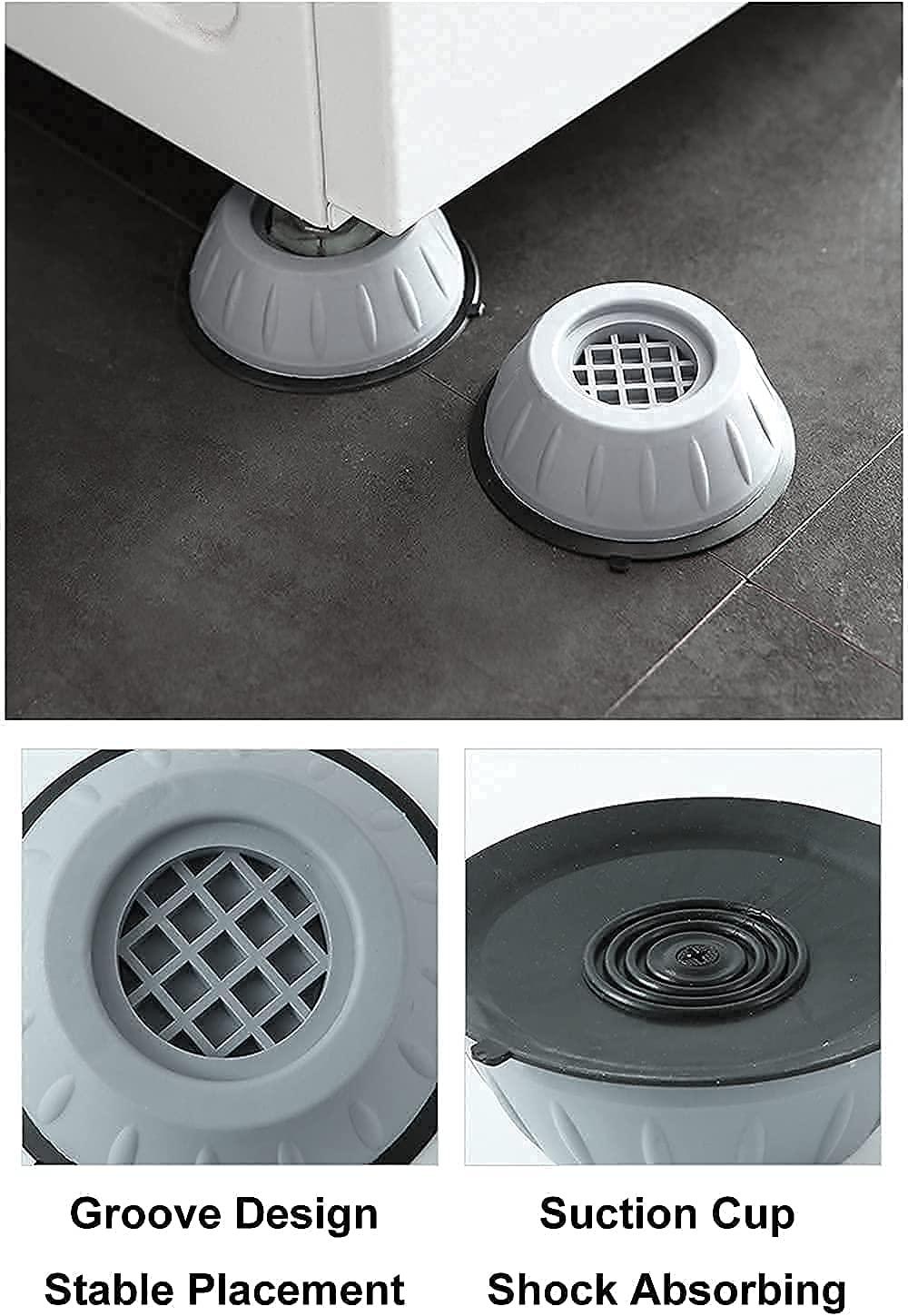 Anti Vibrations Pad For Washing Machine - 4 Pcs