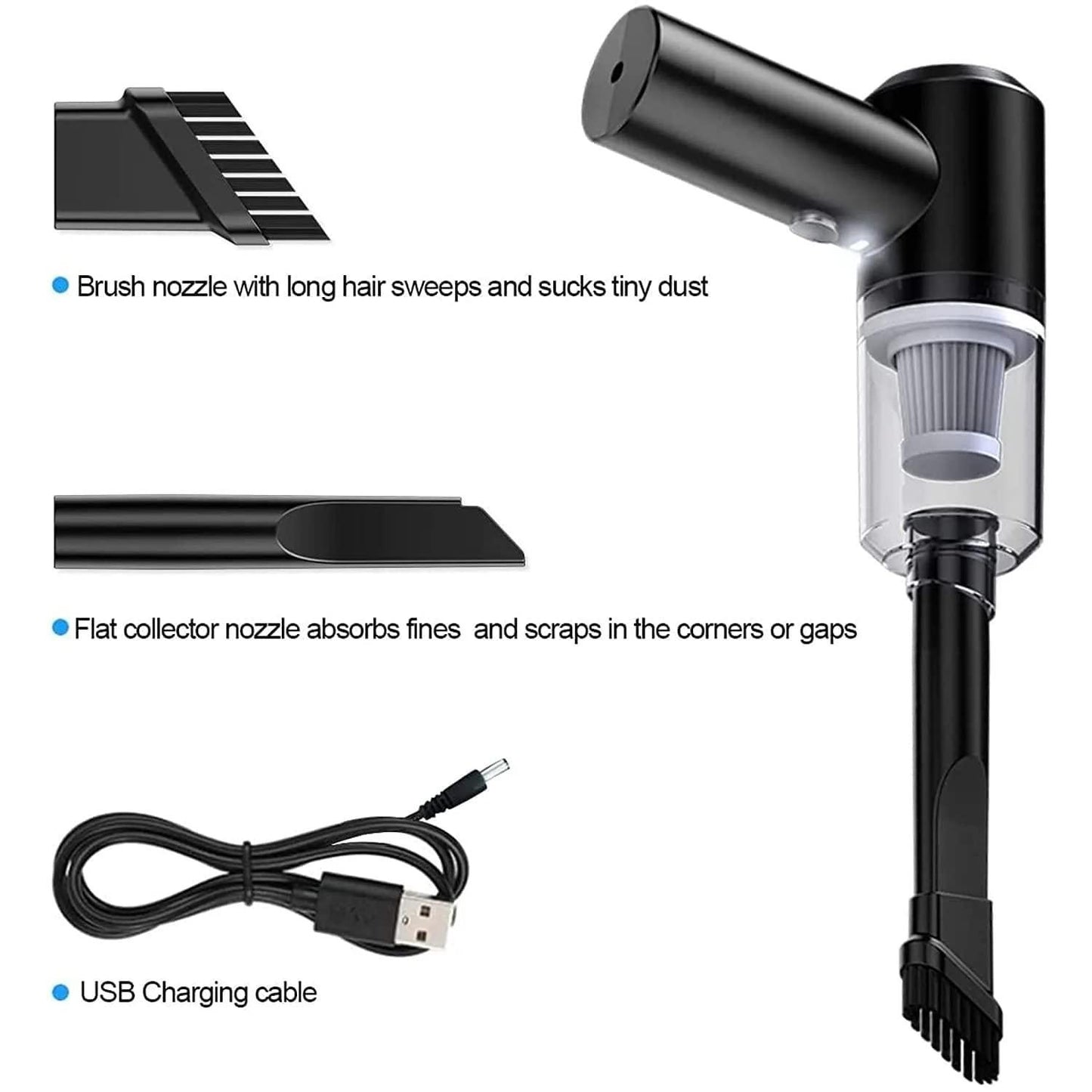 Portable Wireless Dust Vacuum Cleaner 2 In 1