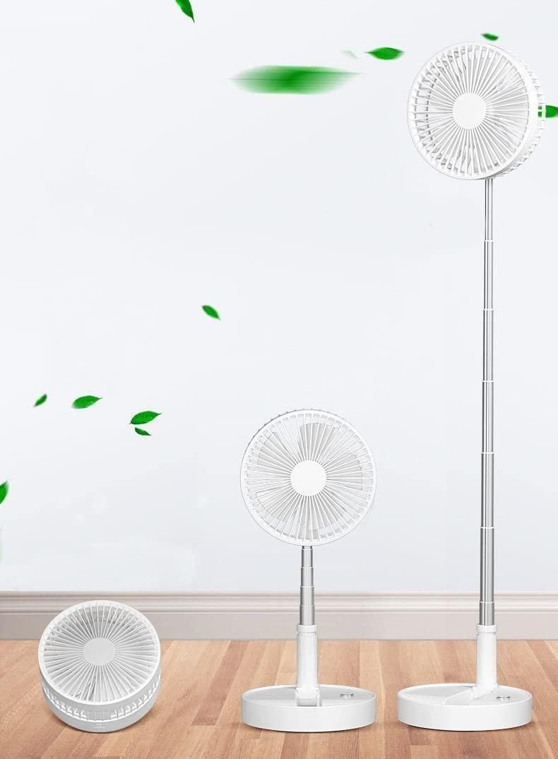 Adjustable Height Telescopic Rechargeable Pedestal Fan