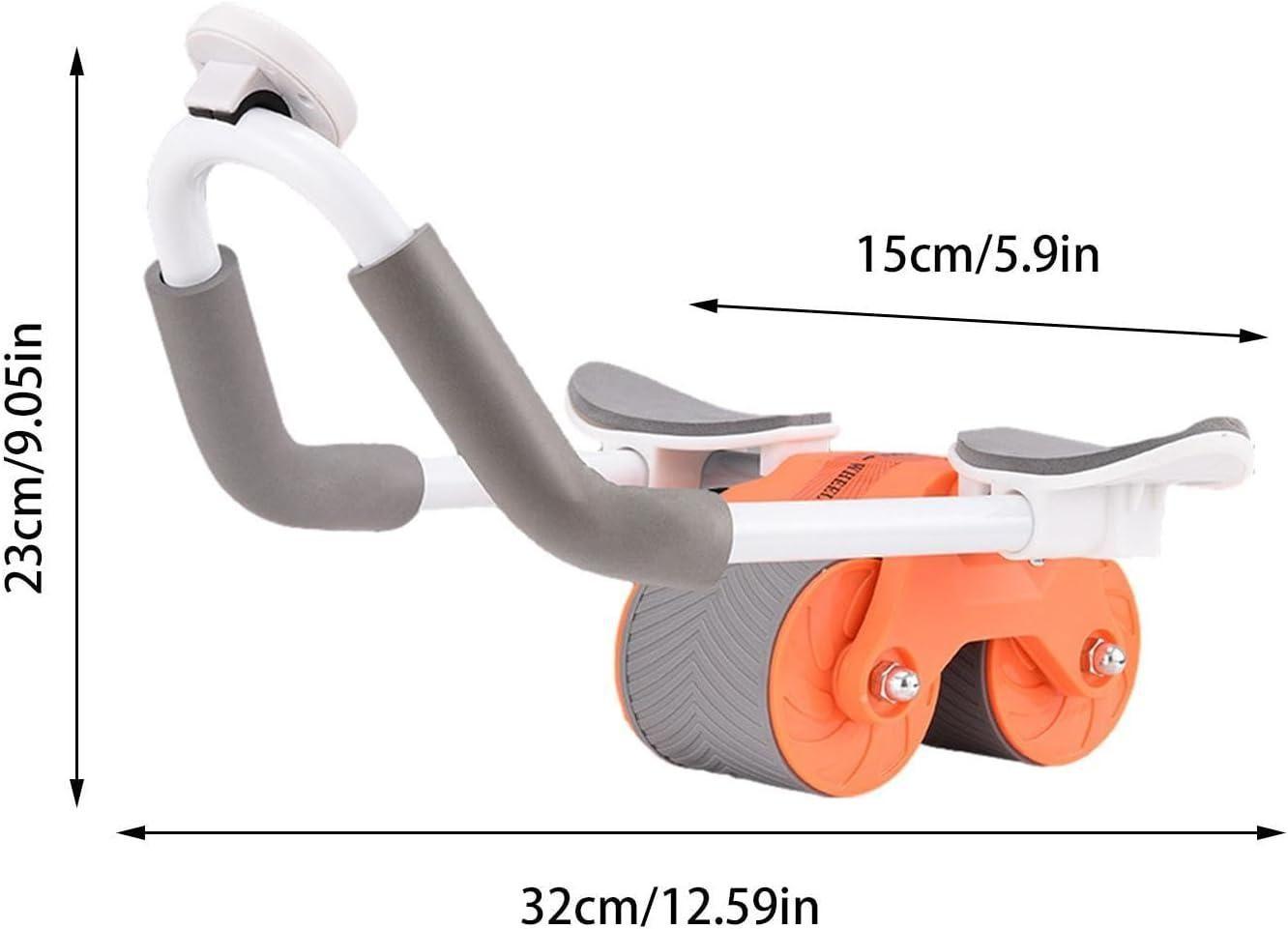 Abdominal Exercise Roller - Automatic Rebound Workout Wheels with Timer