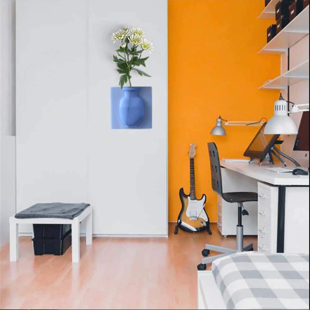 Silicone Vase-Wall Mounted Removable Sticky Vase