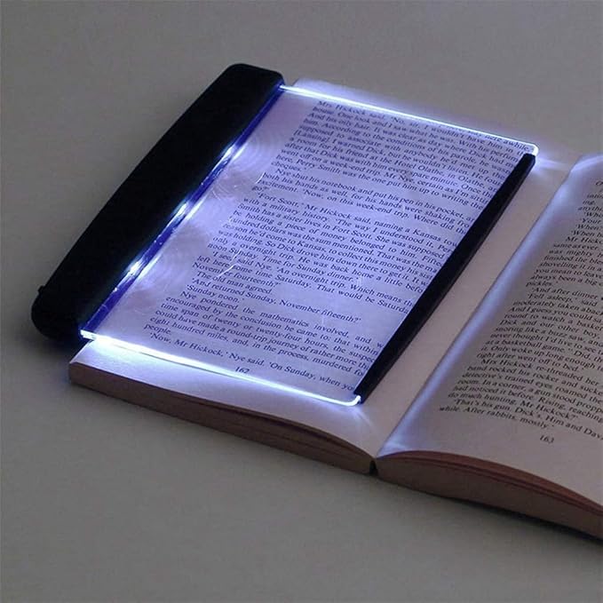 Portable Eye Protect Flat Plate Transparent Night Book Reading LED Light Lamp