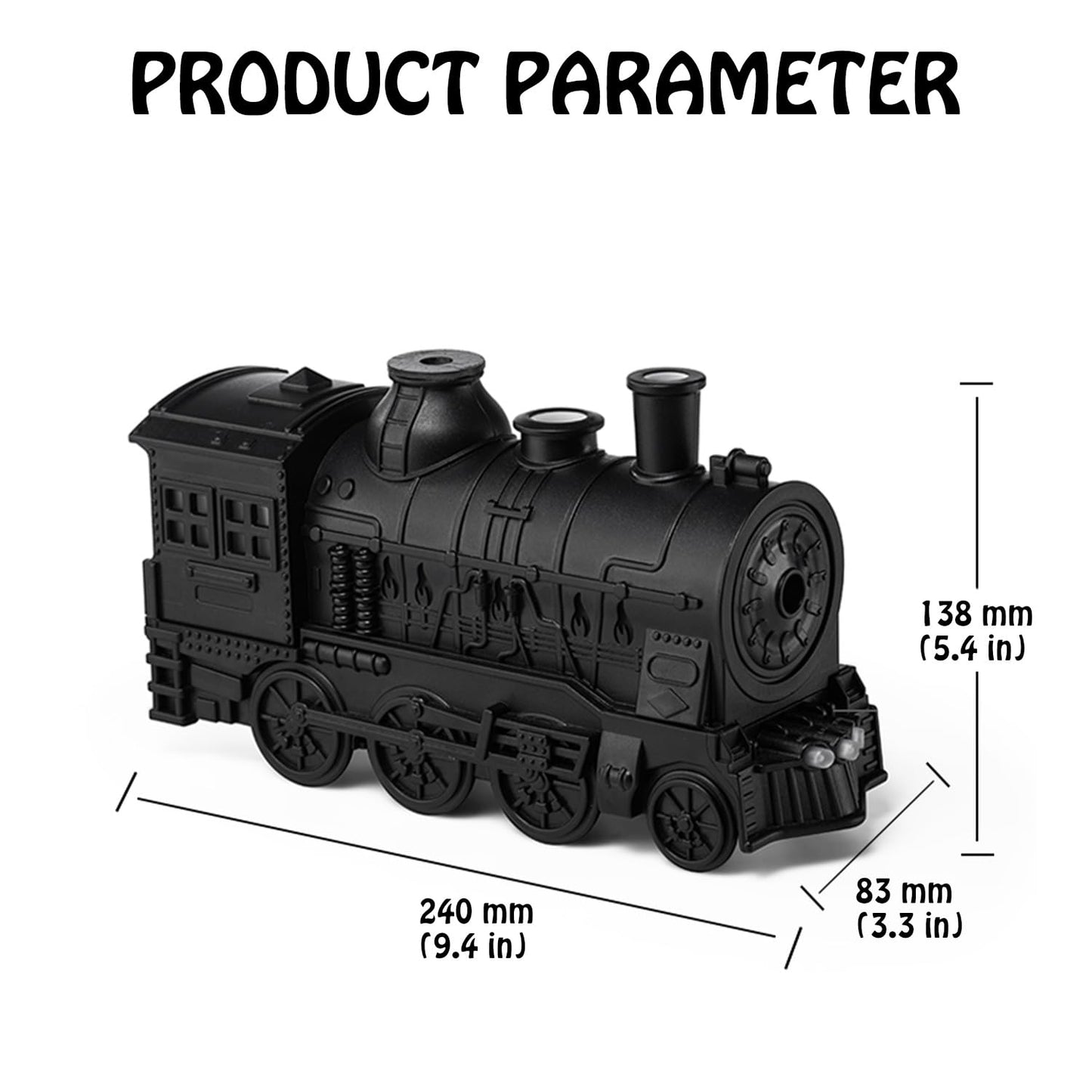 Retro Train Portable Mini Humidifier β Perfect for Bedroom & Living Room