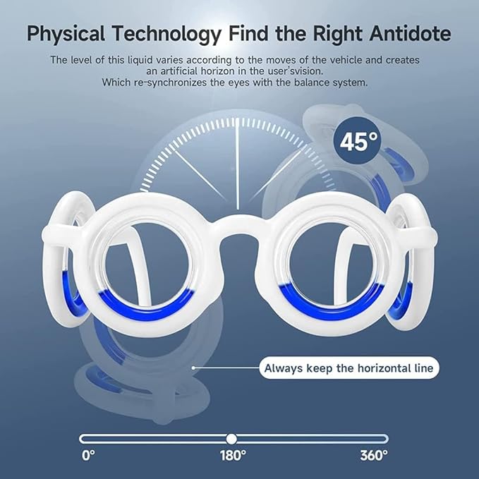 Motion Sickness Relief Glasses
