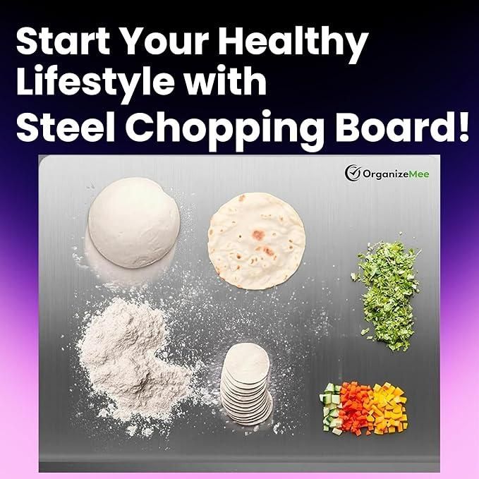 THOE™ Premium Stainless Steel Chopping Board (35x31cm)
