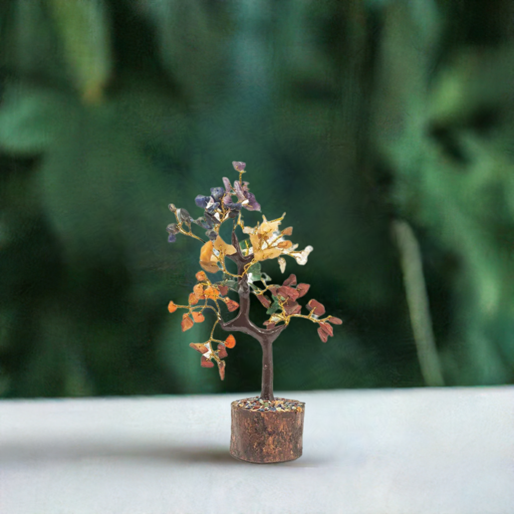 7 Chakra Natural Gemstone Crystal Tree