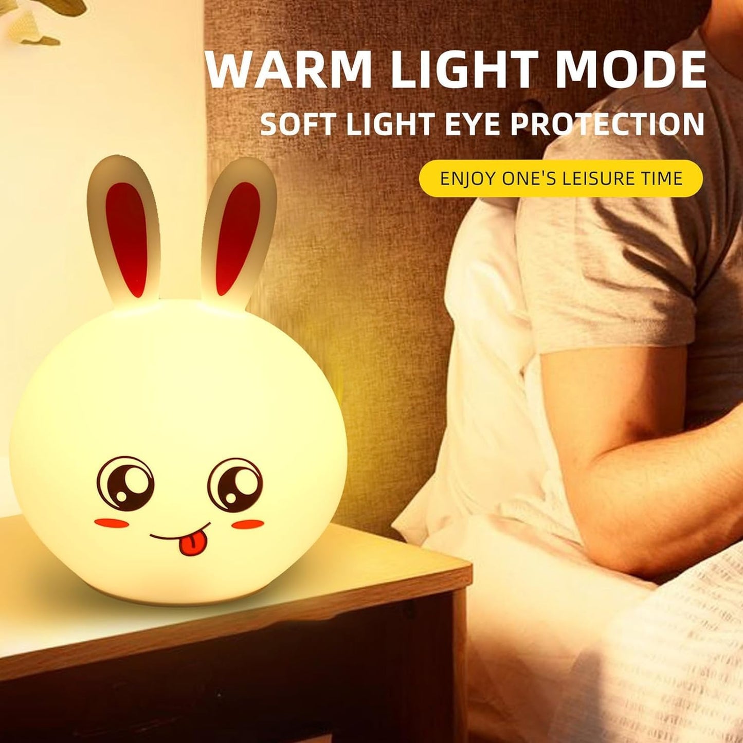 Rabbit Silicone Touch Sensor Light