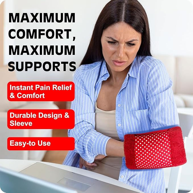 THOE™ Premium Electric velvet heating bag, hot water bags for pain relief