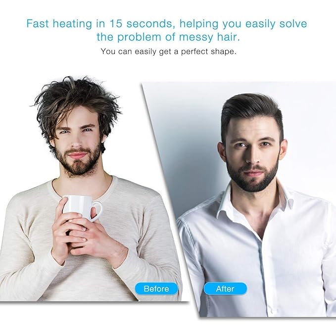 Men's Beard and Hair Curling Straightener (Modelling Comb)
