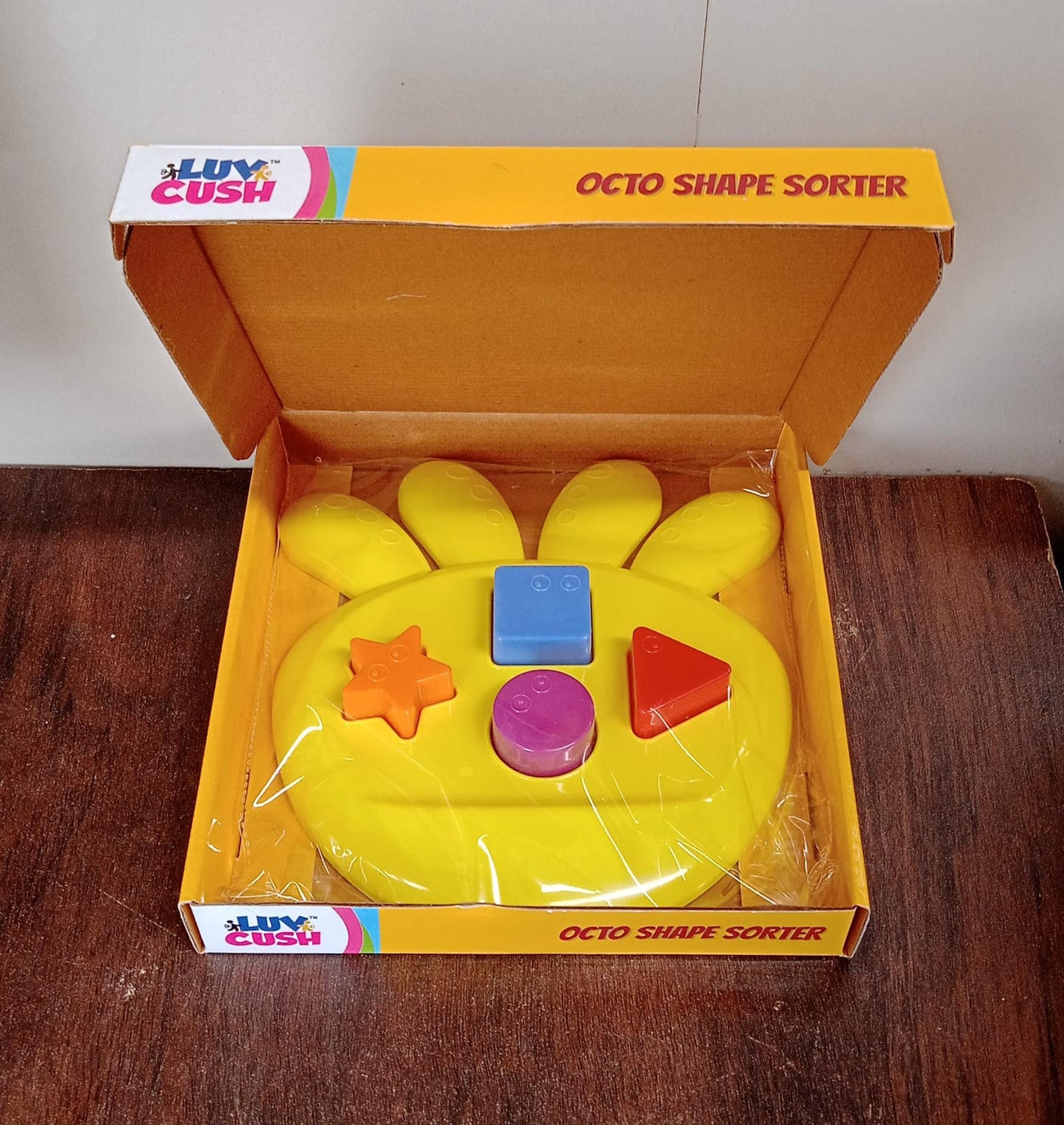 octo Shape sorter Toy Game That Make Your Kid's brain Sharp, Increase Grasping And Sorting Power Education Learning For Girls & boy, Gift Product (1 Pc)