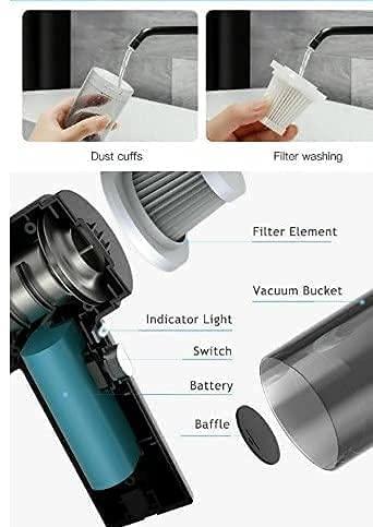 Portable Wireless Dust Vacuum Cleaner 2 In 1