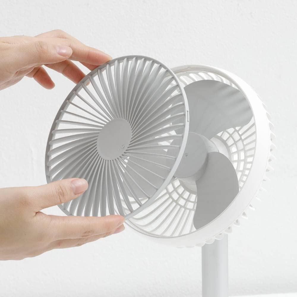 Adjustable Height Telescopic Rechargeable Pedestal Fan