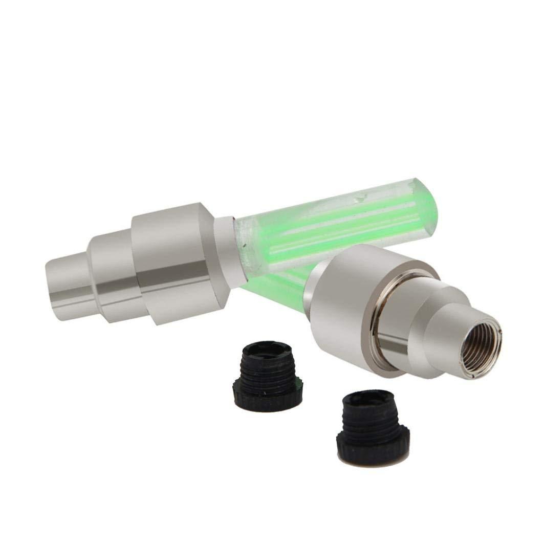 THOX™ Led Flash Light Lamp Wheel Valve Sealing Caps (Pack Of 2)