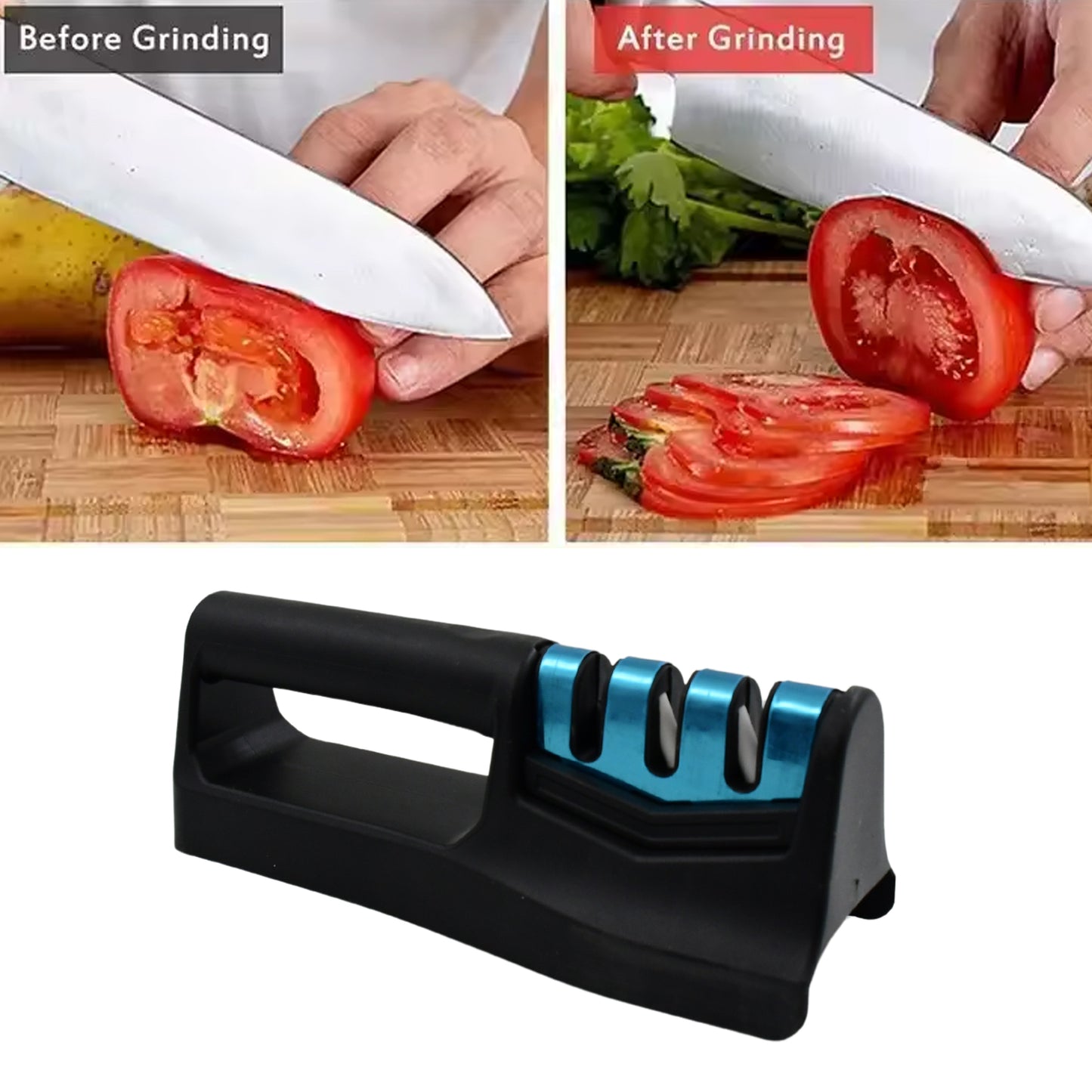 BladePro™ Premium Handheld 3-Step Knife Sharpener for Kitchen