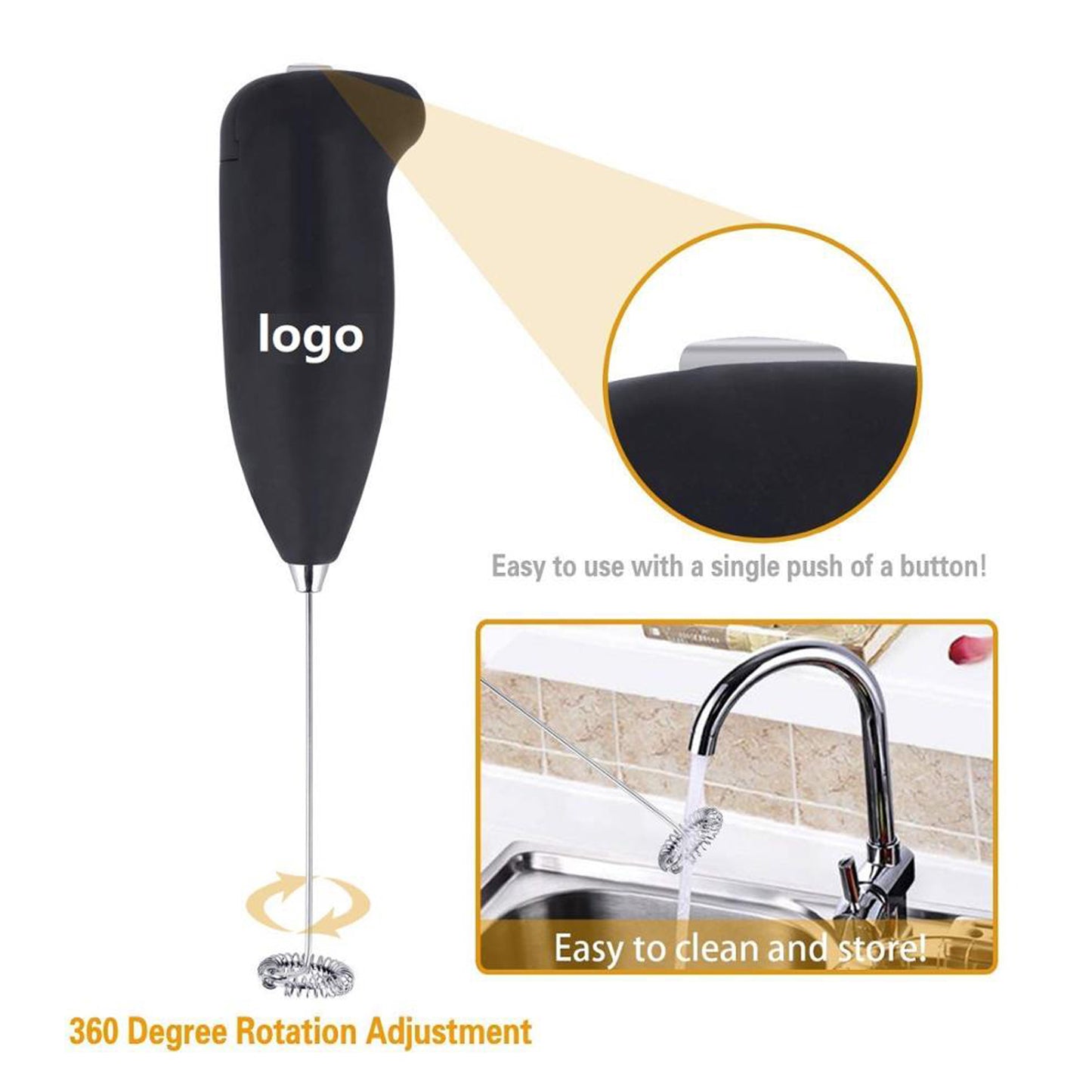 Ongxin™ Mini Electric Milk Frother- Coffee Beater