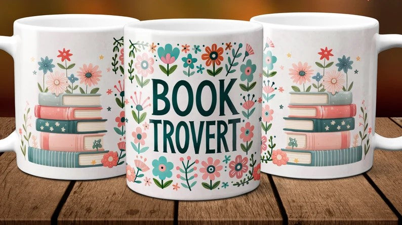 Coffee Mug for Book Lovers - BOOKTROVERT