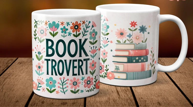 Coffee Mug for Book Lovers - BOOKTROVERT
