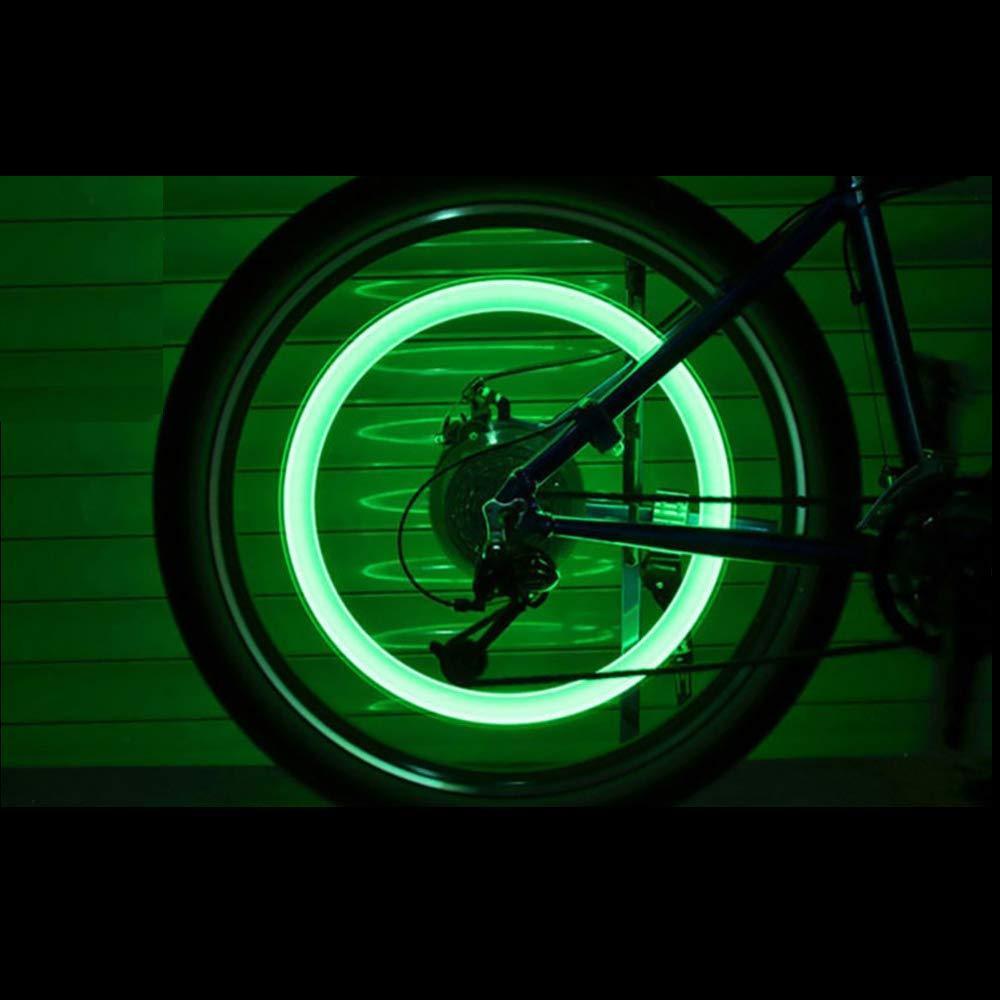 THOX™ Led Flash Light Lamp Wheel Valve Sealing Caps (Pack Of 2)