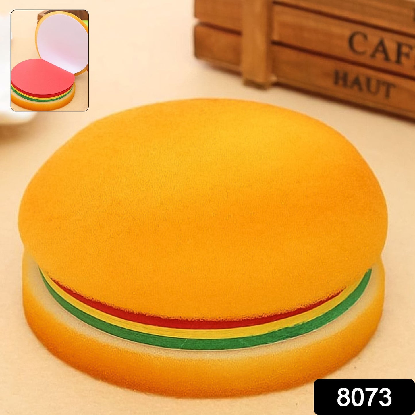 Burger Shaped Notepad / Sticky Notes / Memo Pads, Unique Mini Notes (Multicolor)