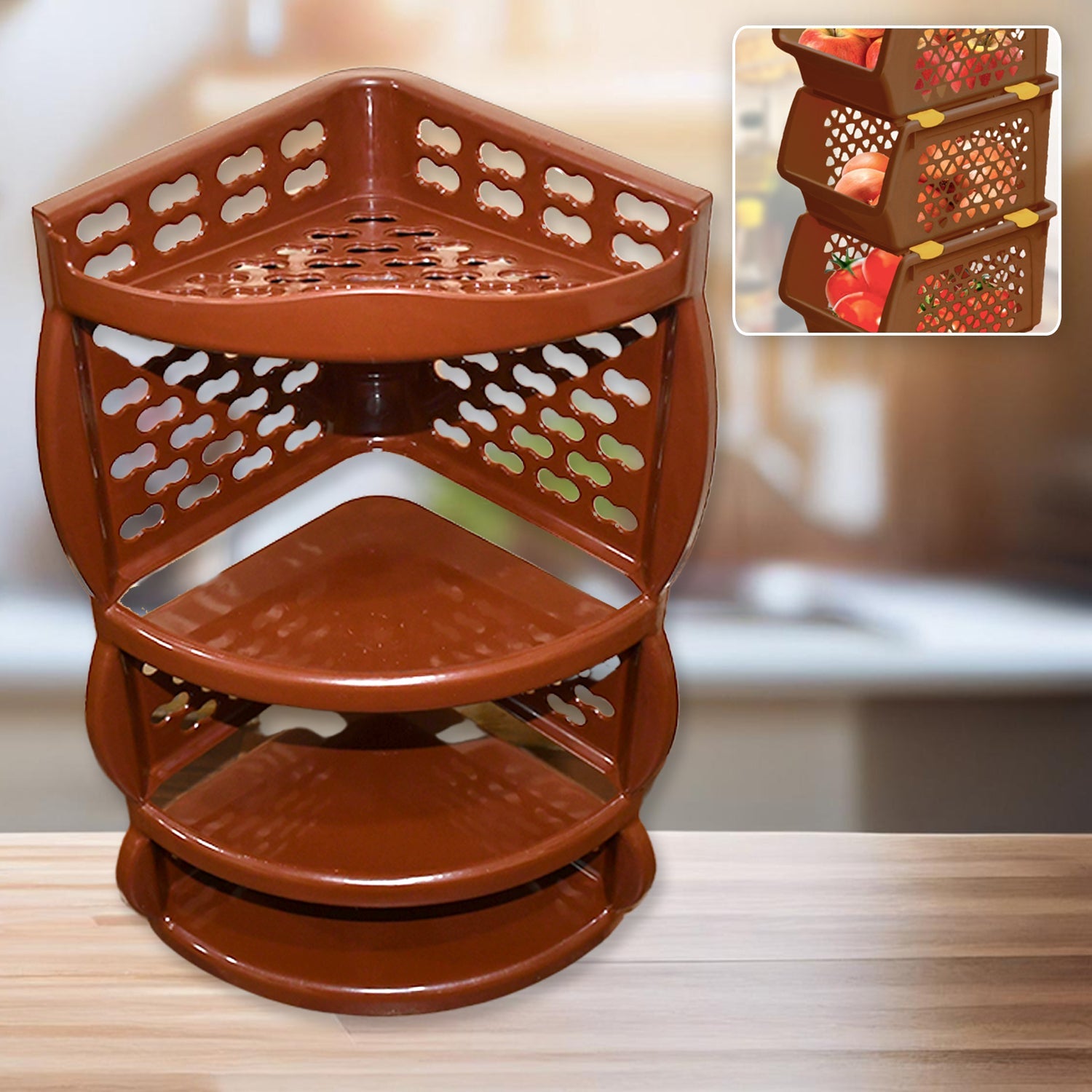 Purchase Multi-Purpose Plastic Corner Rack | – The House Of Expressions