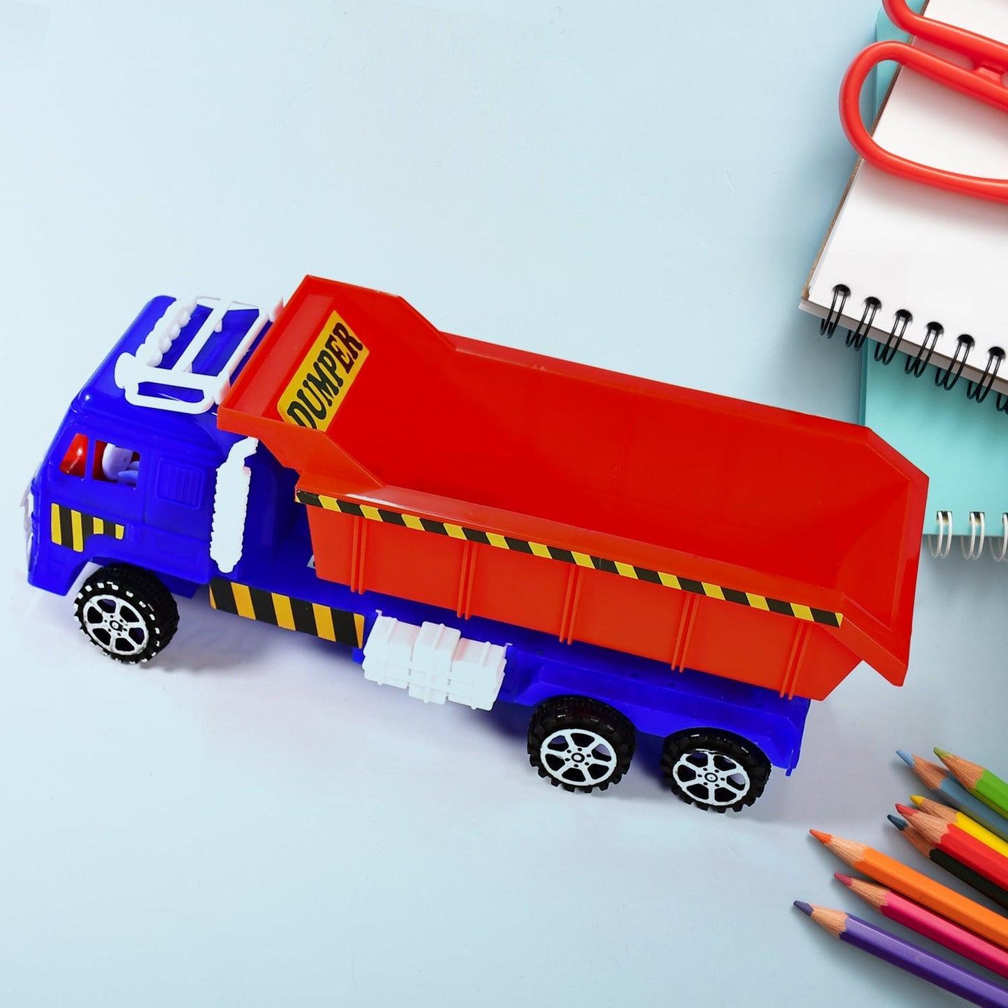 Colorful friction power truck toy