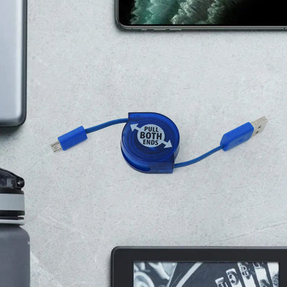 Versatile retractable USB charger suitable for all types of smartphones