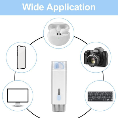 THOE™ 7 in 1 Electronic Cleaner kit 2.0 for Monitor Keyboard, Air pods, Screen Dust with liquid spray