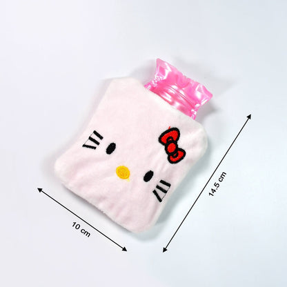 White Hello Kitty hot water bottle for relief