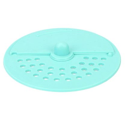 Anti-odor drain filter, round rubber, fits bathroom and kitchen drains.