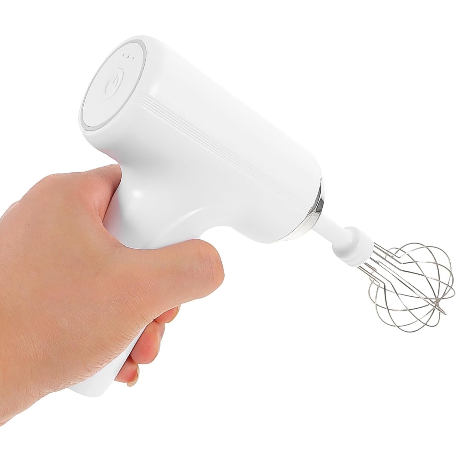 Portable handheld mixer with charging feature, includes mini whisks