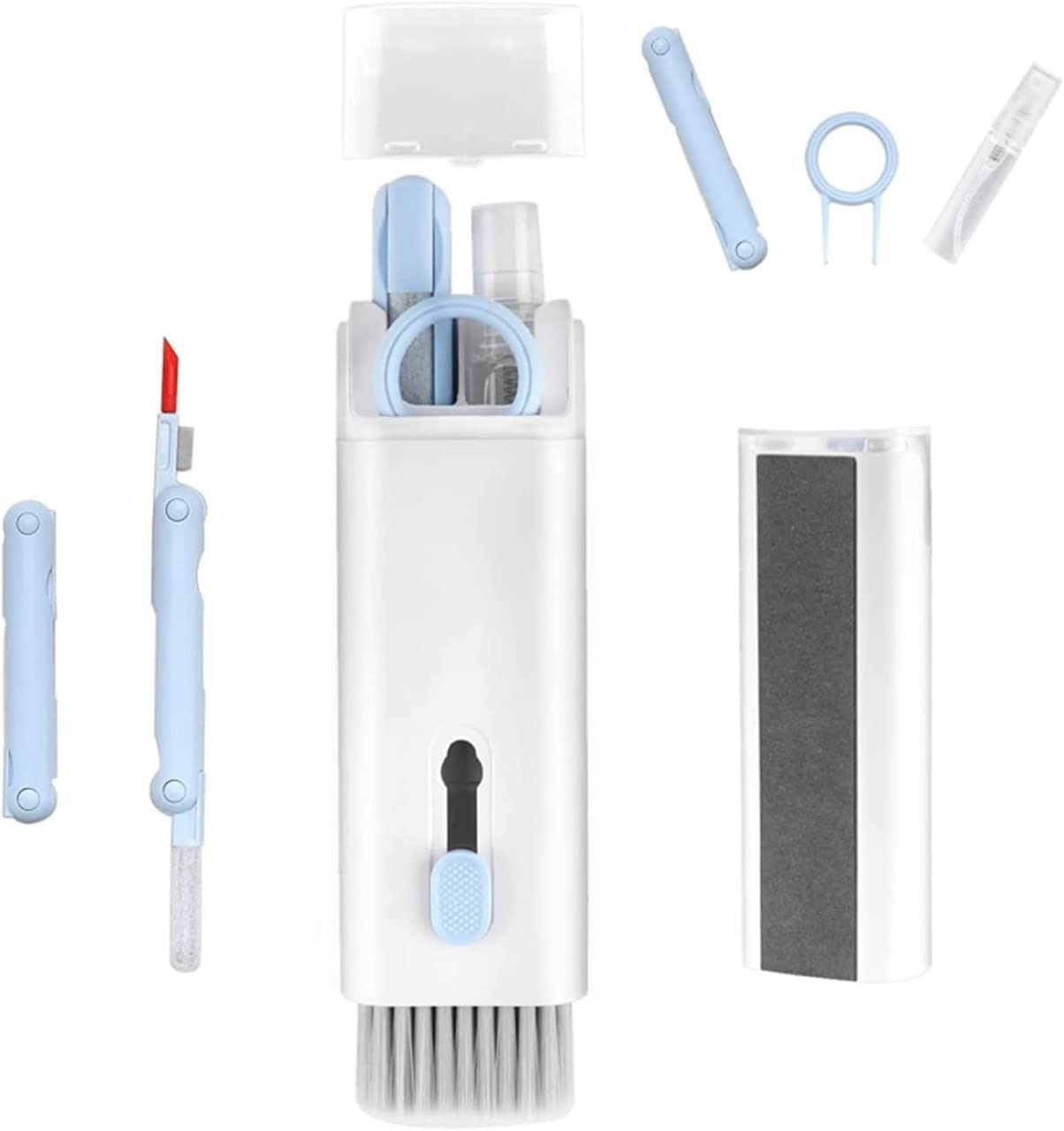 THOE™ 7 in 1 Electronic Cleaner kit 2.0 for Monitor Keyboard, Air pods, Screen Dust with liquid spray