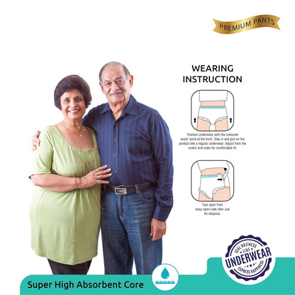 Senior care pull-up diapers, XXL waist size