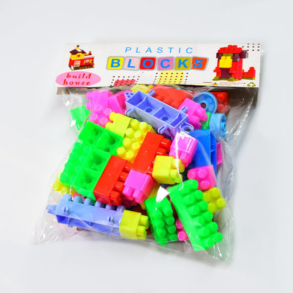 Multicolor block game set for kids with 60 bricks