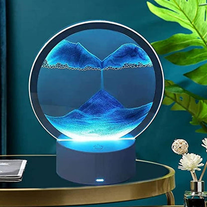 THOE™ 3D Sand Art Liquid Motion Display With LED Light