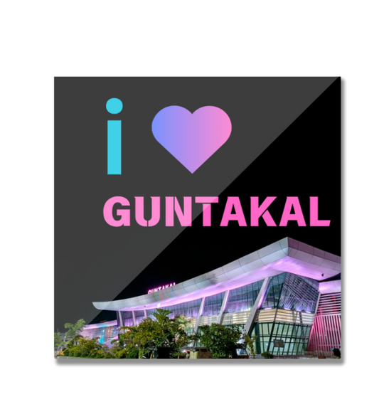 Decorative Fridge Magnet - I Love Guntakal