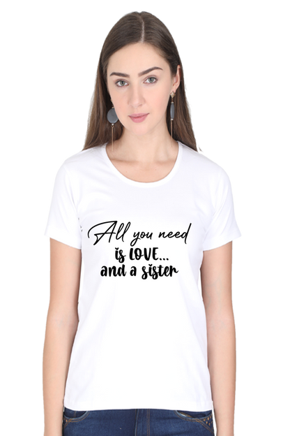 T Shirt for Girls - Sister's Love