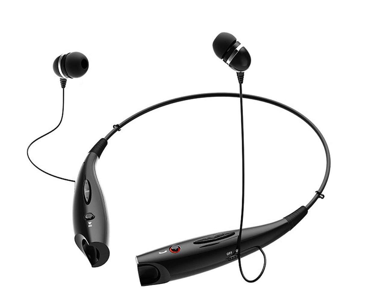 Bluetooth neckband headset with comfortable design.