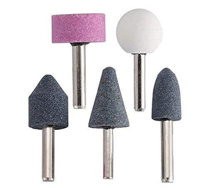 Mounted abrasive stones, multicolour pack.