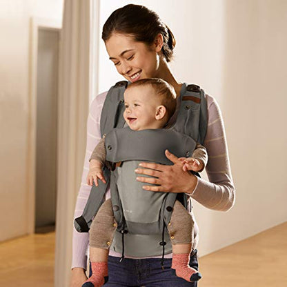 Baby carrier bag with adjustable sling, four modes of use, and easy-to-use design.