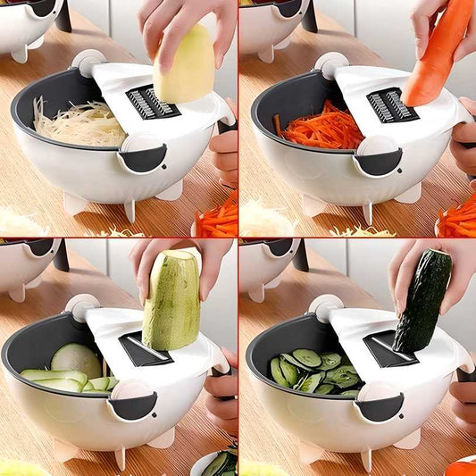 7 in 1 Multifunction Magic Rotate Vegetable Cutter