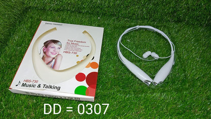 Neckband style Bluetooth earphone for easy listening.