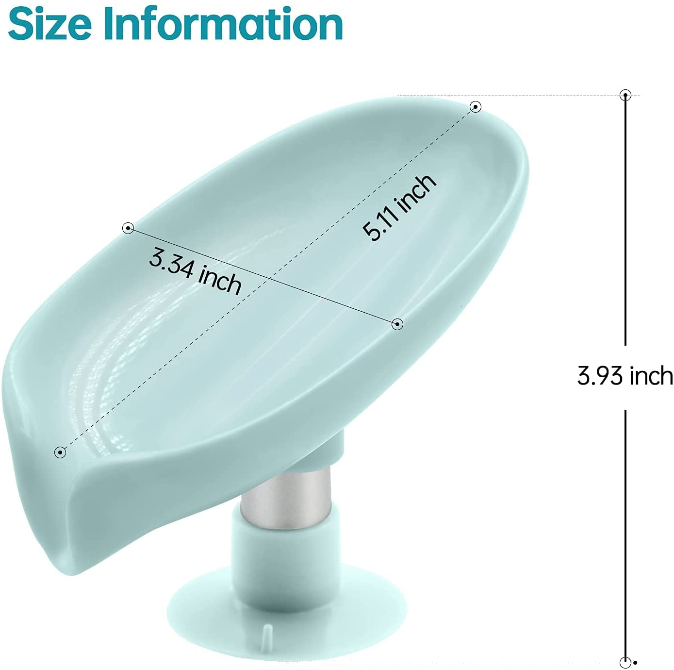 Self Draining Soap Holder for Bathroom Leaf Shape Soap Tray