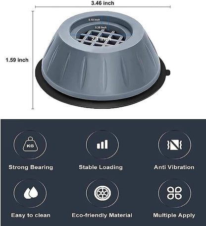 Anti Vibrations Pad For Washing Machine - 4 Pcs