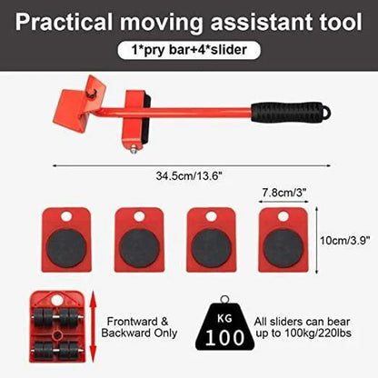 THOE™ Premium Heavy Furniture Lifter Tools with Sliders for Easy and Safe Shifting